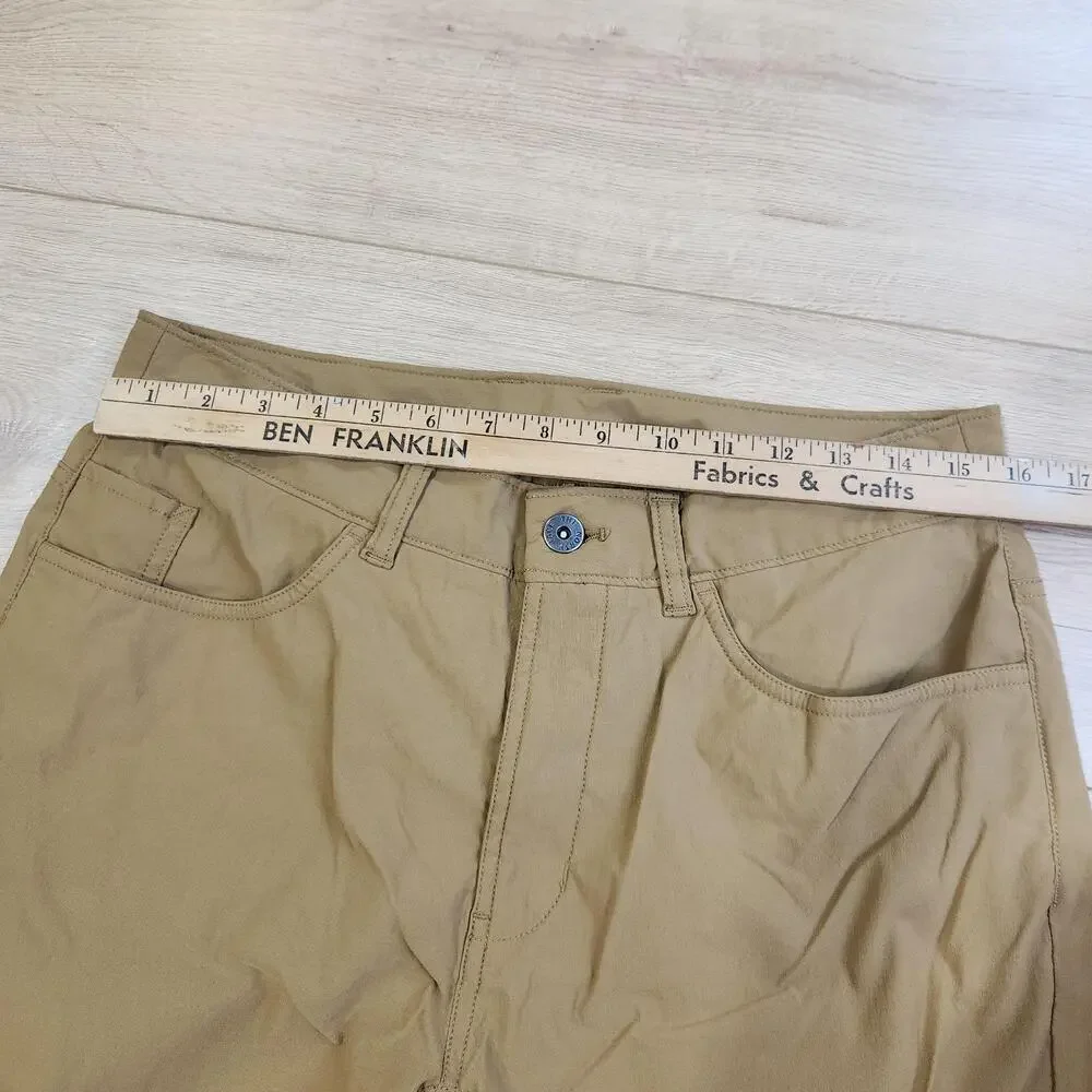 The North Face Sprag Pants Mens 32x30 Beige Nylon Stretch Hiking Outdoor Khakis